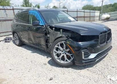 Wrecked BMW X7 ready for parts and vehicle recycling
